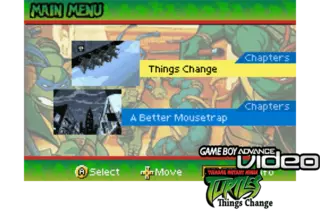 Image n° 1 - screenshots  : Game Boy Advance Video - Teenage Mutant Ninja Turtles - Things Change